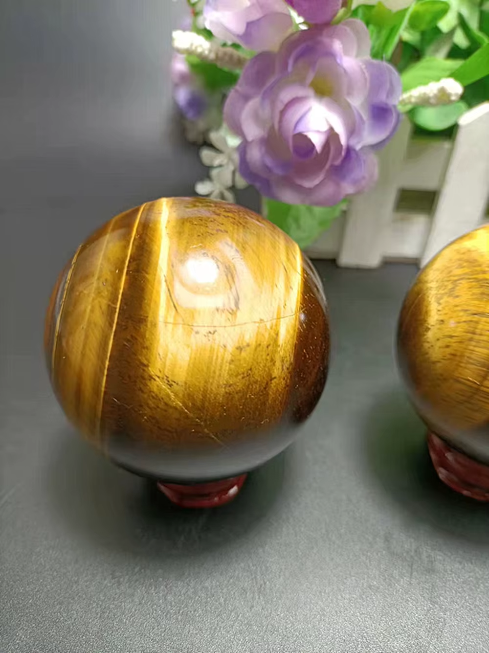 Natural Quartz Crystal Ball, Reiki, Energy, Exquisite, Tiger Eye, Home Decor, Chakra Fashion, Treatment Gift, 60Mm