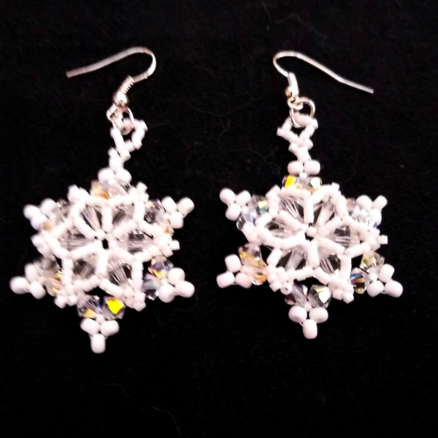 Austrian Crystal Snowflake Earrings