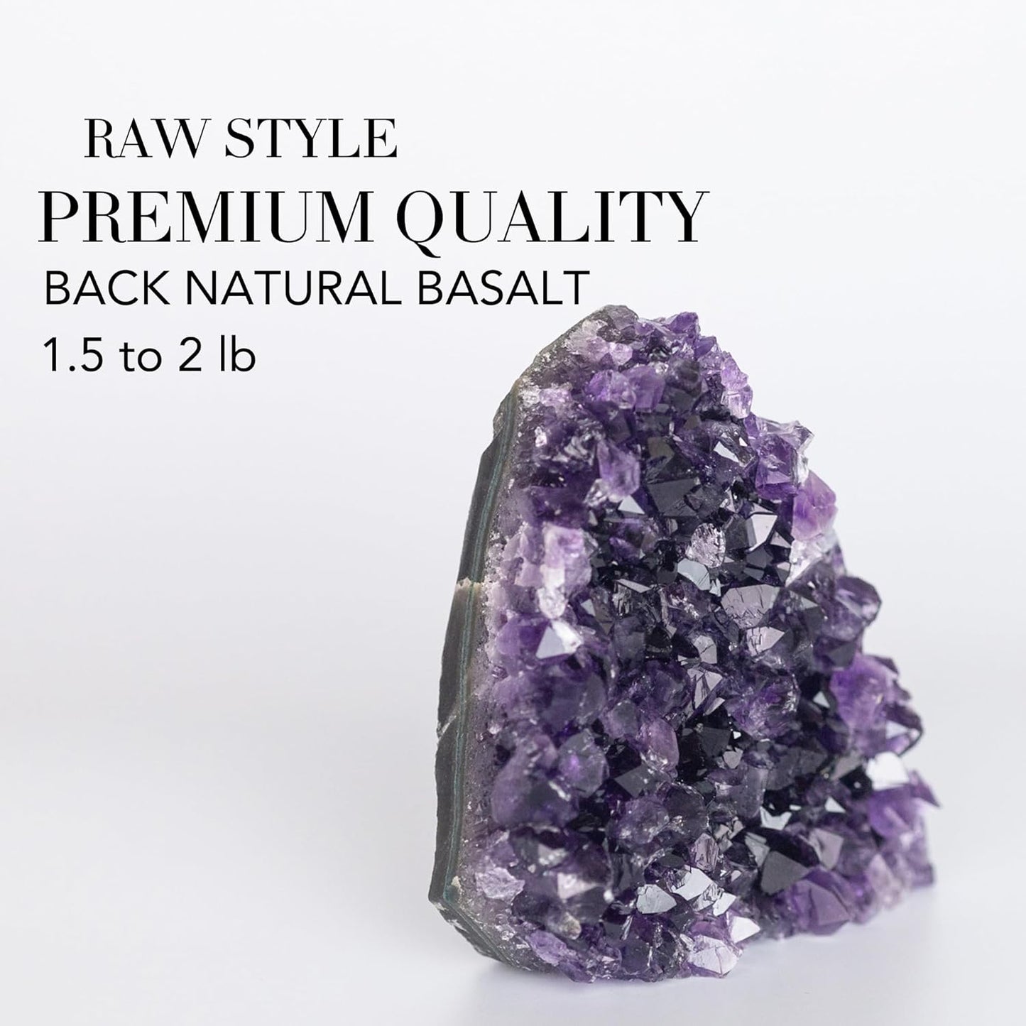 Large Amethyst Crystal Rock 1.5 to 2 Lb Raw Clusters from Uruguay Quartz Geode (600 Grams to 900 Grams)