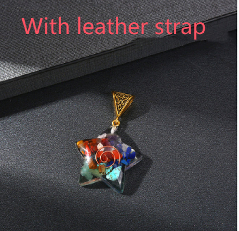 Retro Reiki Healing Energy Crystal Pendant Natural Stone for Yoga Meditation Spiritual 7 Chakra Jewelry Necklace Amulet