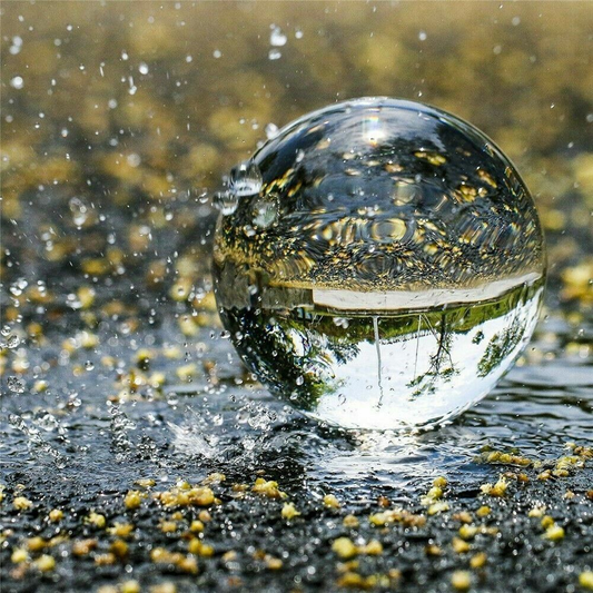 100Mm Photography Crystal Ball Sphere Decoration Lens Photo Prop Lensball Clear