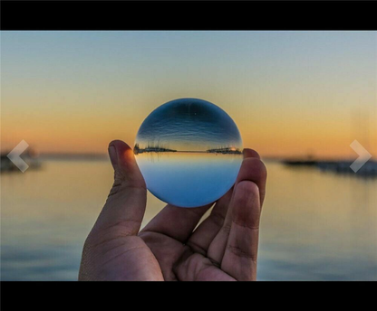100Mm Photography Crystal Ball Sphere Decoration Lens Photo Prop Lensball Clear