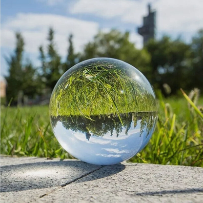 100Mm Photography Crystal Ball Sphere Decoration Lens Photo Prop Lensball Clear