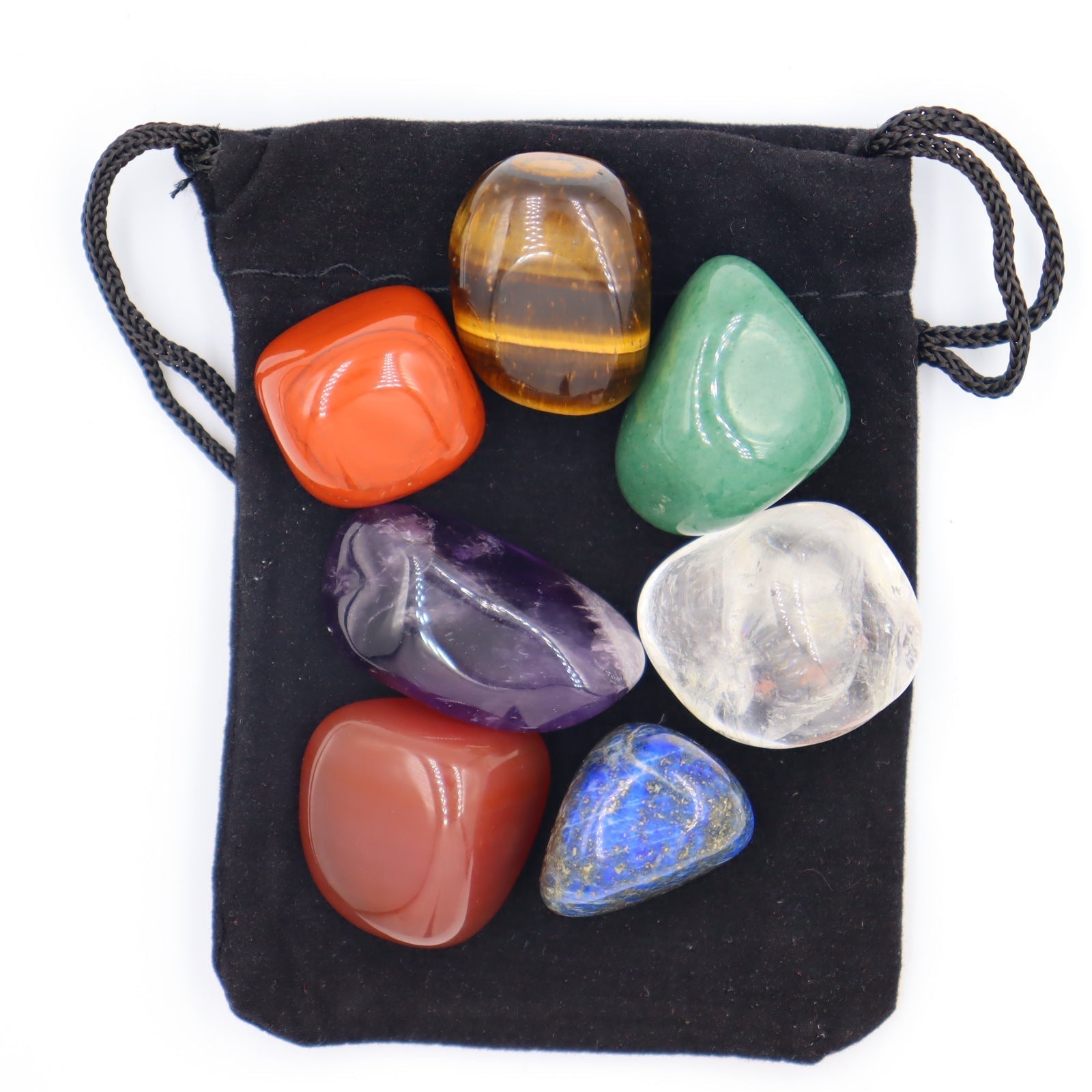Natural Rainbow Chakra Crystal Raw Stone