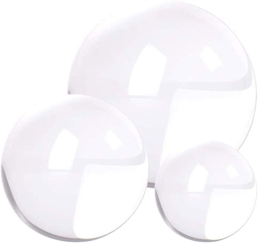 Crystal Ball for Photography 3 Pack, Props Decoration, K9 Lens Suitable Gazing for Divination, Feng Shui, Fortune Telling, Meditation, Magical Shots, Elegant Home & Party Decor(60/80/100Mm)