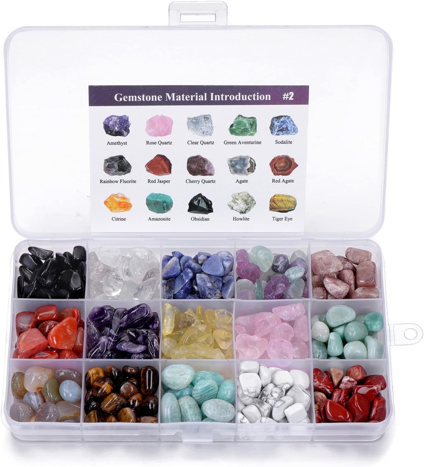 Assorted Healing Stones Crystals Bulk Tumbled Polished Stone Chips Natural Chakra Quartz Crystal Gemstones for Reiki Meditation Therapy Beginners Home Decor Christmas Gift