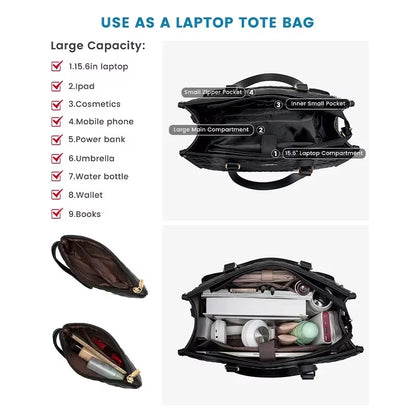 Portable Lunch Tote Bag for Women Multi Purpose Insulated Lunch Shoulder Pouch Makeup Bag Durable Waterproof Travel Bag 2025 New