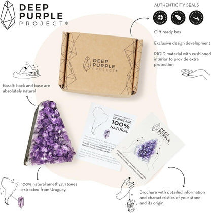 Large Amethyst Crystal Rock 1.5 to 2 Lb Raw Clusters from Uruguay Quartz Geode (600 Grams to 900 Grams)