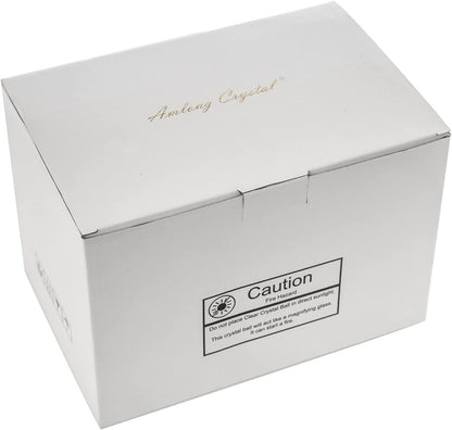 Clear Clear Crystal Ball 130Mm (5 Inch) Including Silver Pegasus Stand