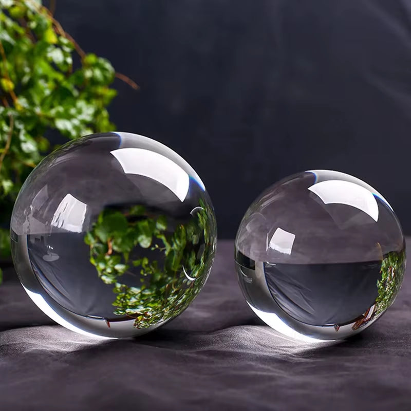 Clear 30/40/50/60/80/100/120/150Mm Crystal Ball with K9 Crystal Glass Ball for Photography Propfurniture Decoration Crystal Ball