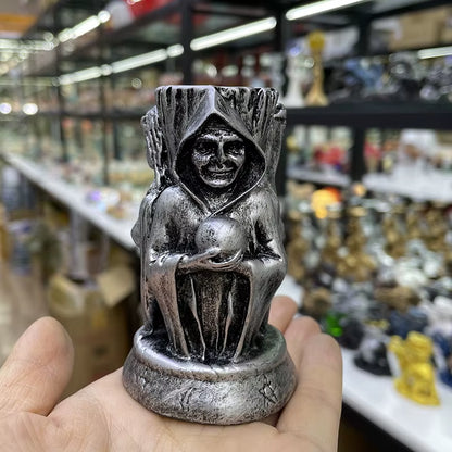 Roman Three Goddess Witch Sun Moon Star Resin Statue Crystal Ball Base Sphere Display Stand Home Decor