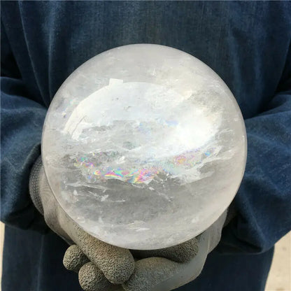 Treatment and Nursing of Natural Transparent White Quartz Ball Crystal Ball