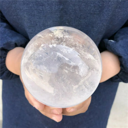Treatment and Nursing of Natural Transparent White Quartz Ball Crystal Ball
