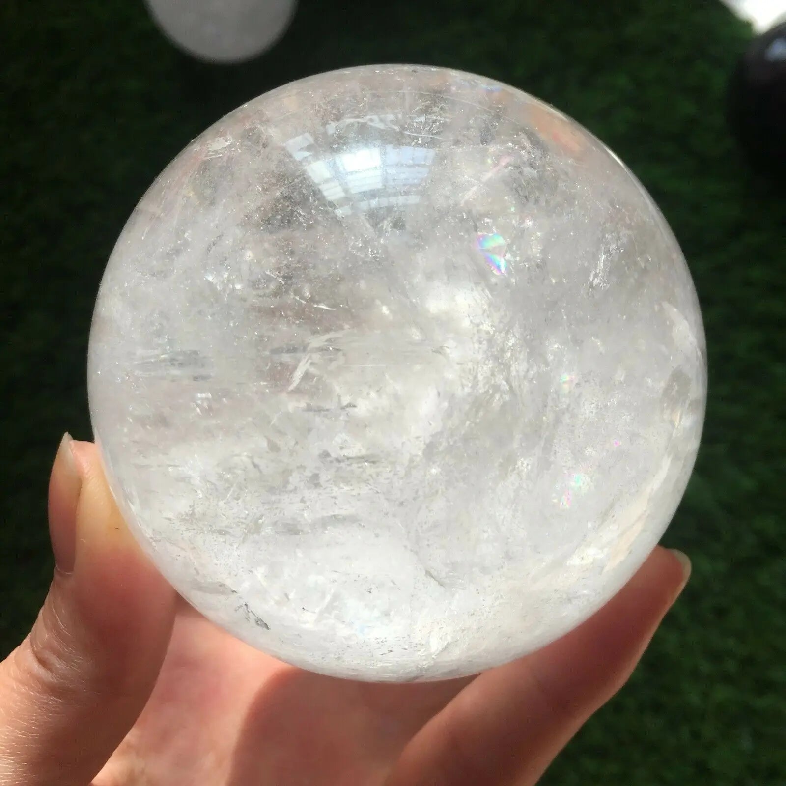 Treatment and Nursing of Natural Transparent White Quartz Ball Crystal Ball