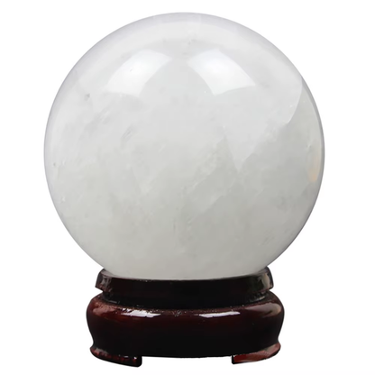 Natural Iceland Spar Sphere White Crystal Ball Polished Crystals Calcite Mineral Degaussing Collectible Home Ornaments 40-50Mm