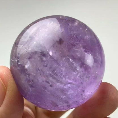 Natural Guardian Amethyst Ball Raw Gemstone Polished Craft Gifts Purple Quartz Crystal Stone Sphere Healing Home Decoration