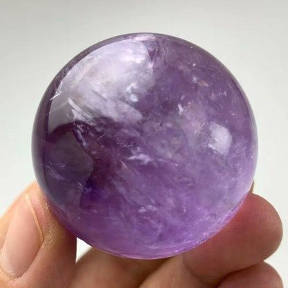 Natural Guardian Amethyst Ball Raw Gemstone Polished Craft Gifts Purple Quartz Crystal Stone Sphere Healing Home Decoration
