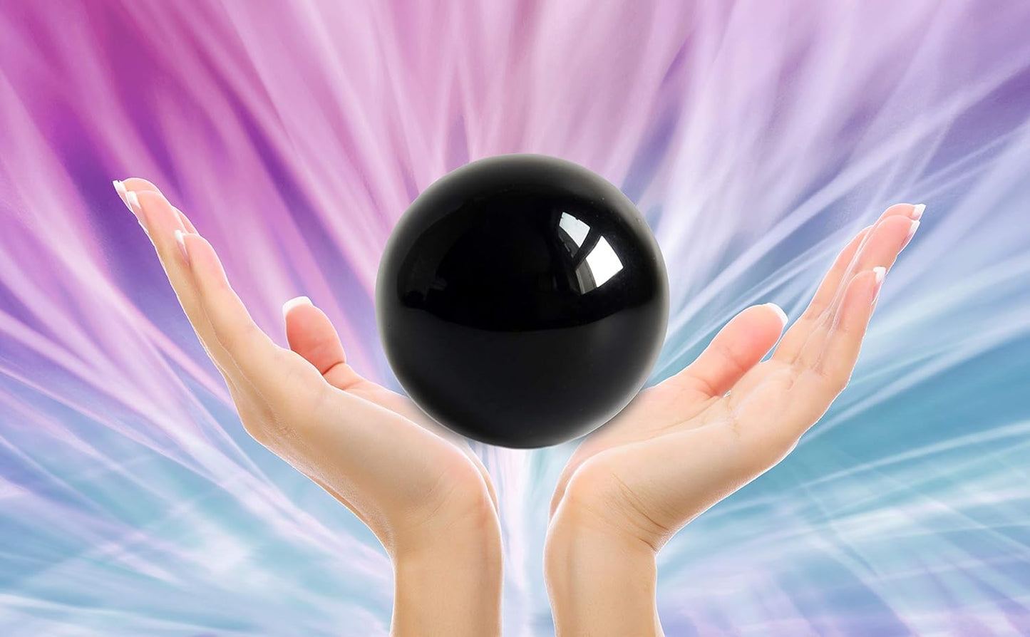 Black Obsidian Crystal Balls for Fengshui, Meditation, Crystal Healing, Divination, Home Decoration, Black Magic Crystal Sphere