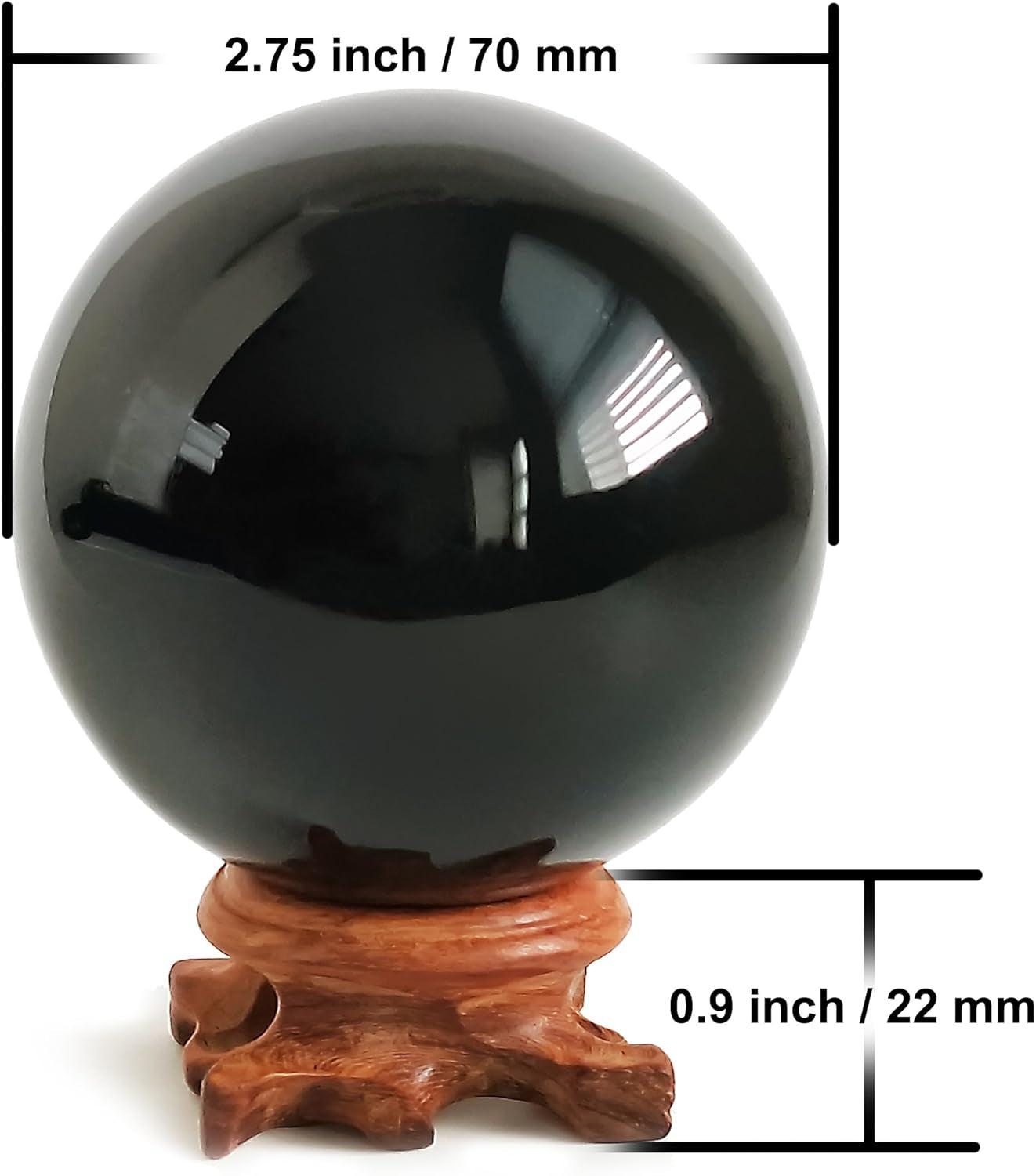 Black Obsidian Crystal Balls for Fengshui, Meditation, Crystal Healing, Divination, Home Decoration, Black Magic Crystal Sphere