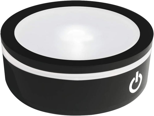 LED Light Base Non-Slip round Display Stand in a Variety of Colors,Suitable for Glass Crystal Spherical Artwork,Holiday Party Decoration.(Notice:Not Rotating)