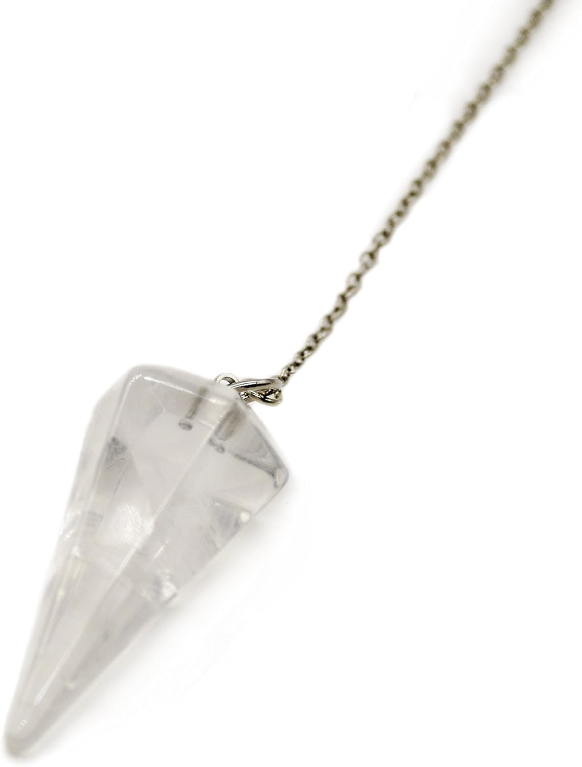 Pendulum Crystal for Dowsing, Divination and Healing - Crystal Pendulum with Chain, Perfect for Energy Balancing and Chakra Healing