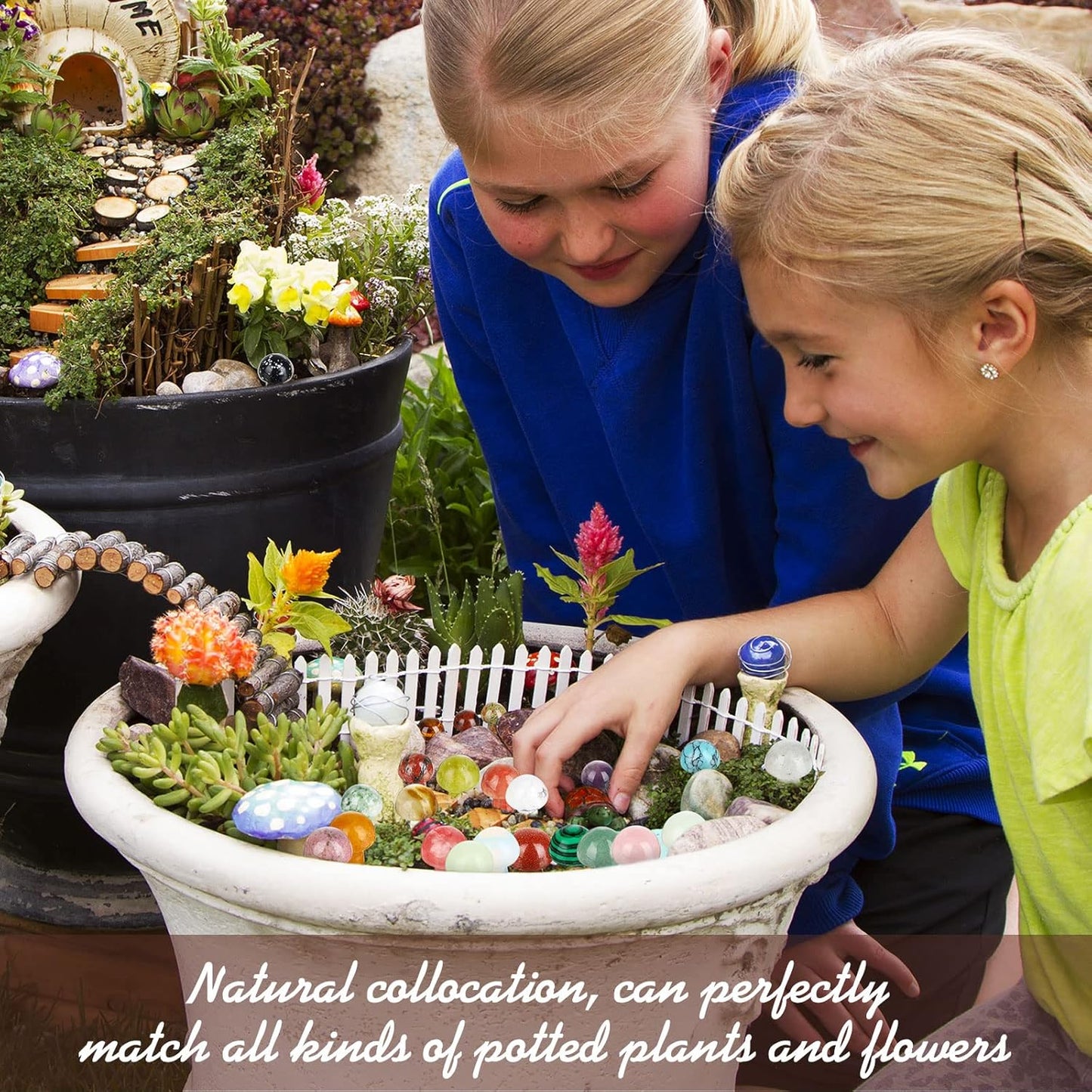 48 Pcs Mini Mushroom Gemstone Sculpture Decor Carved Witch Mushroom Polished Crystal Cute Stones for Witchcraft Supplies Home Garden Lawn Meditation Flower Pot(Fresh Style)