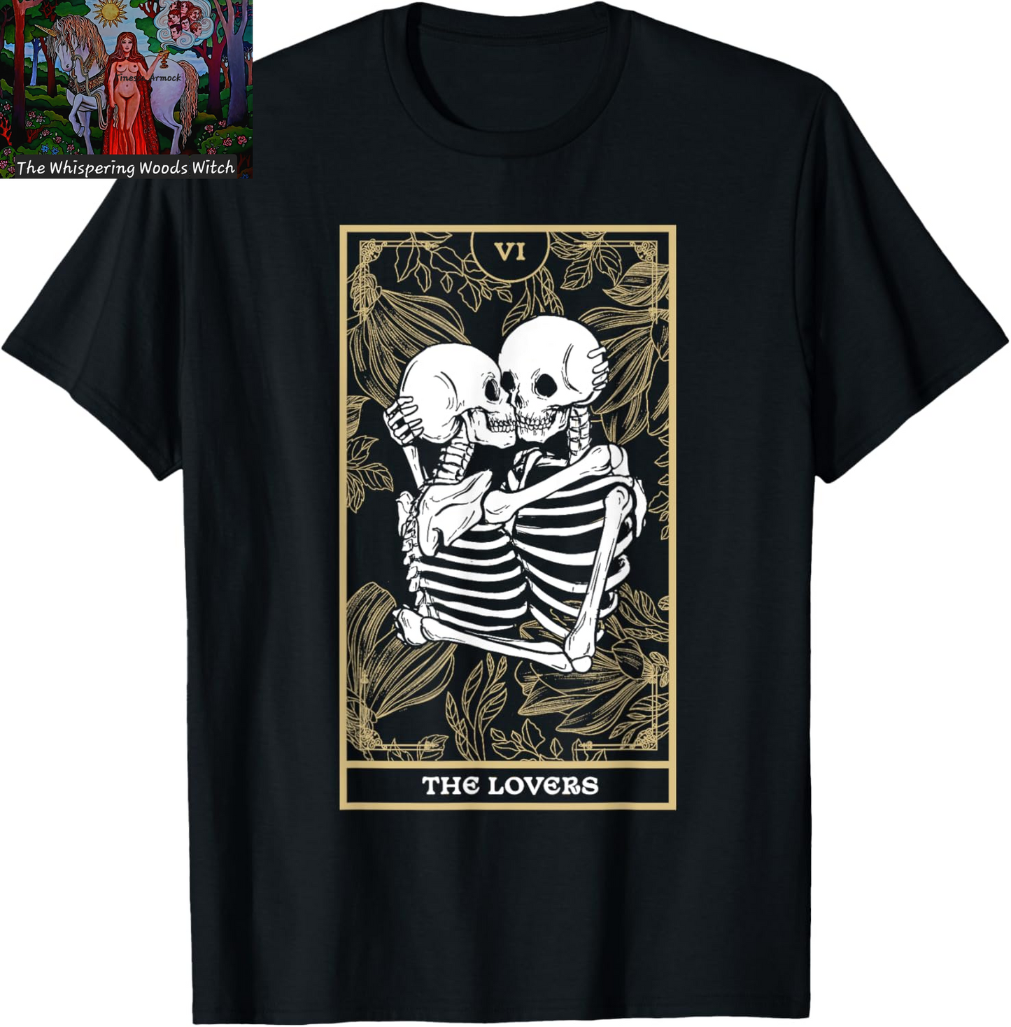 The Lovers - Tarot Card Reading Fortune Telling Witchcraft T-Shirt