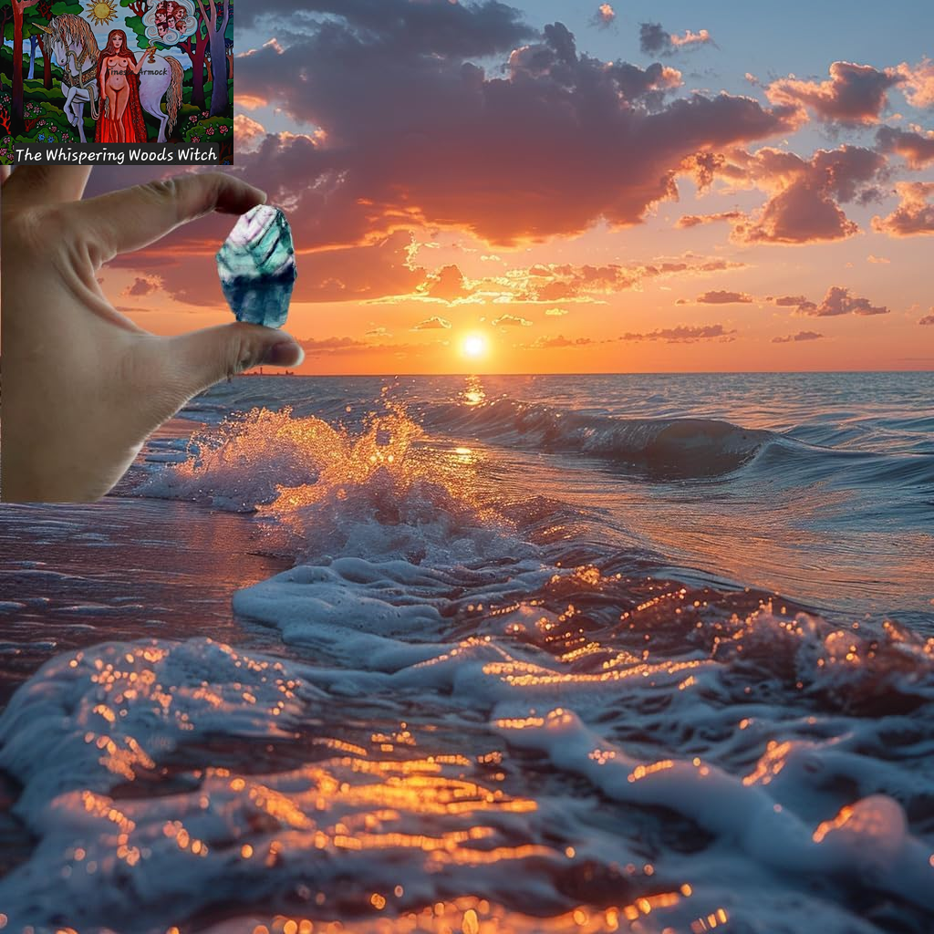 1 Lb Rough Crystals Bulk Raw Rainbow Fluorite Healing Stones for Tumbling, Wire Wrapping, Wicca Reiki,Meditation