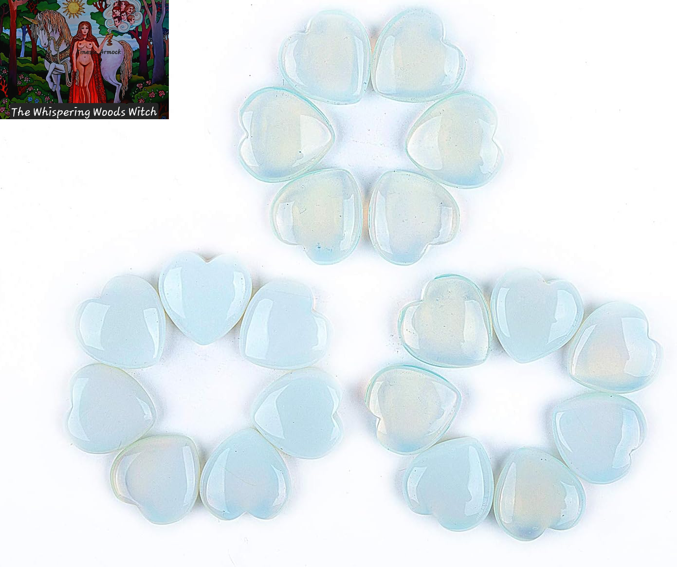 20 Pcs 30Mm Opalite Crystal Tumbled Stone Gemstone Heart Pocket Stone,Healing Plam Crystal,Home Decoration,Chakra Hearling