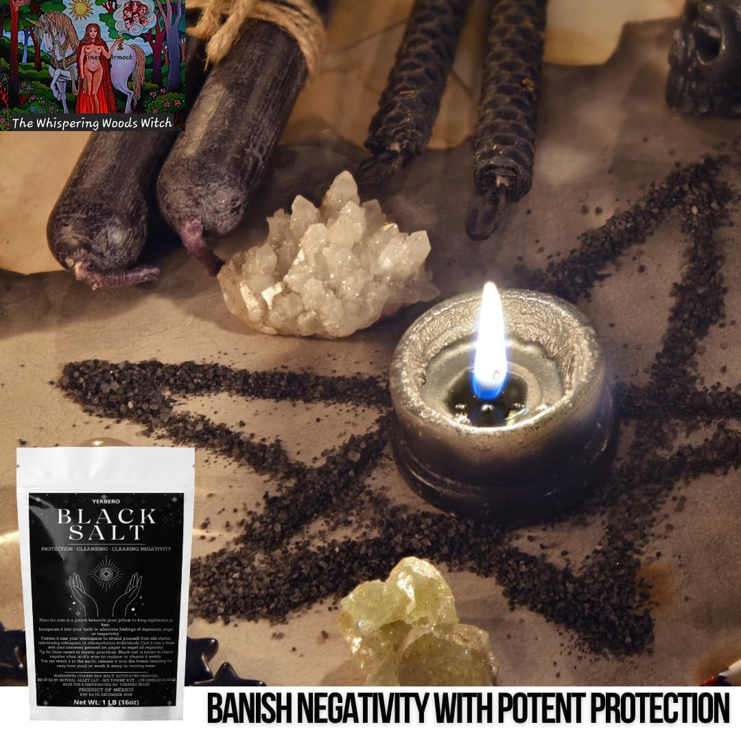 Black Salt for Protection 2Oz (56G) - Sal Negra - Essential Wiccan & Witchcraft Supplies for Rituals, Spells, and Purification - Premium Sal Negra for Brujeria, Spiritual Cleansing.