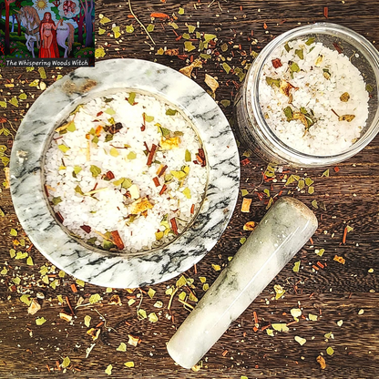 Crown of Success Bath Salts 8 Oz | Handmade with Herbs & Essential Oils | Success, Prosperity, Victory & Achievement Rituals | Hoodoo Wiccan Pagan Magick