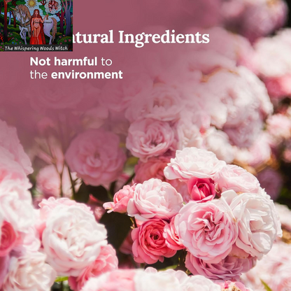 Long Lasting Rose Scented Smudge Candle | 6 Oz - 35 Hour Burn | Soy Wax Candle for Manifestation, Purification & House Energy Cleansing | Love Soars the Heart