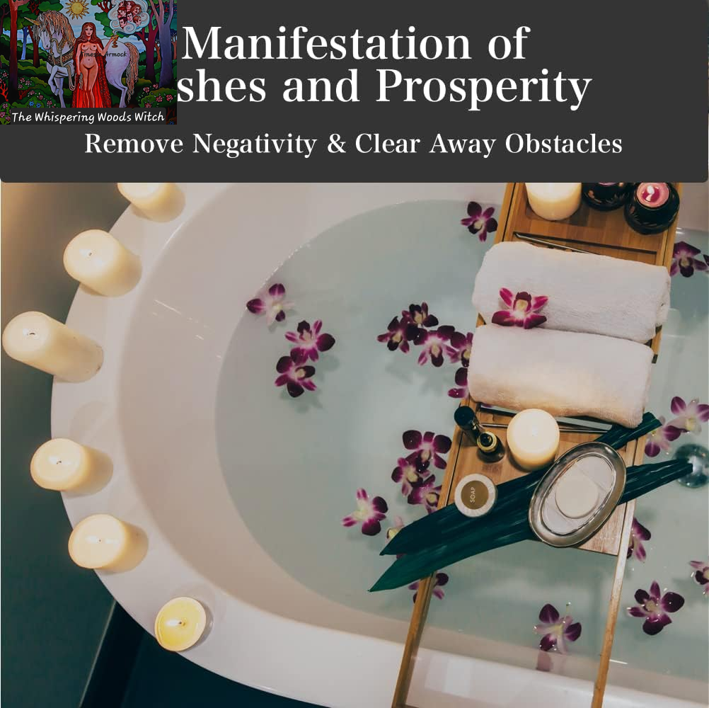 Good Fortune Herbal Bath Salts 8 Oz |  | Therapeutic Relaxing Soaking, Handmade with Herbs & Essential Oils | Spirituality, Wiccan, Pagan, & Magick | Blessing, Luck & Prosperity Rituals