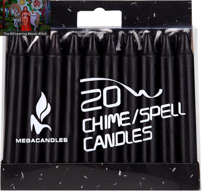 20 Pcs Unscented Black Exquisite Mini Taper Spell Candles, 4 Inch Tall X 1/2 Inch Diameter, Magic Chimes, Enchantment, Casting Rituals, Witchcraft, Wiccan, Altar, Metaphysical