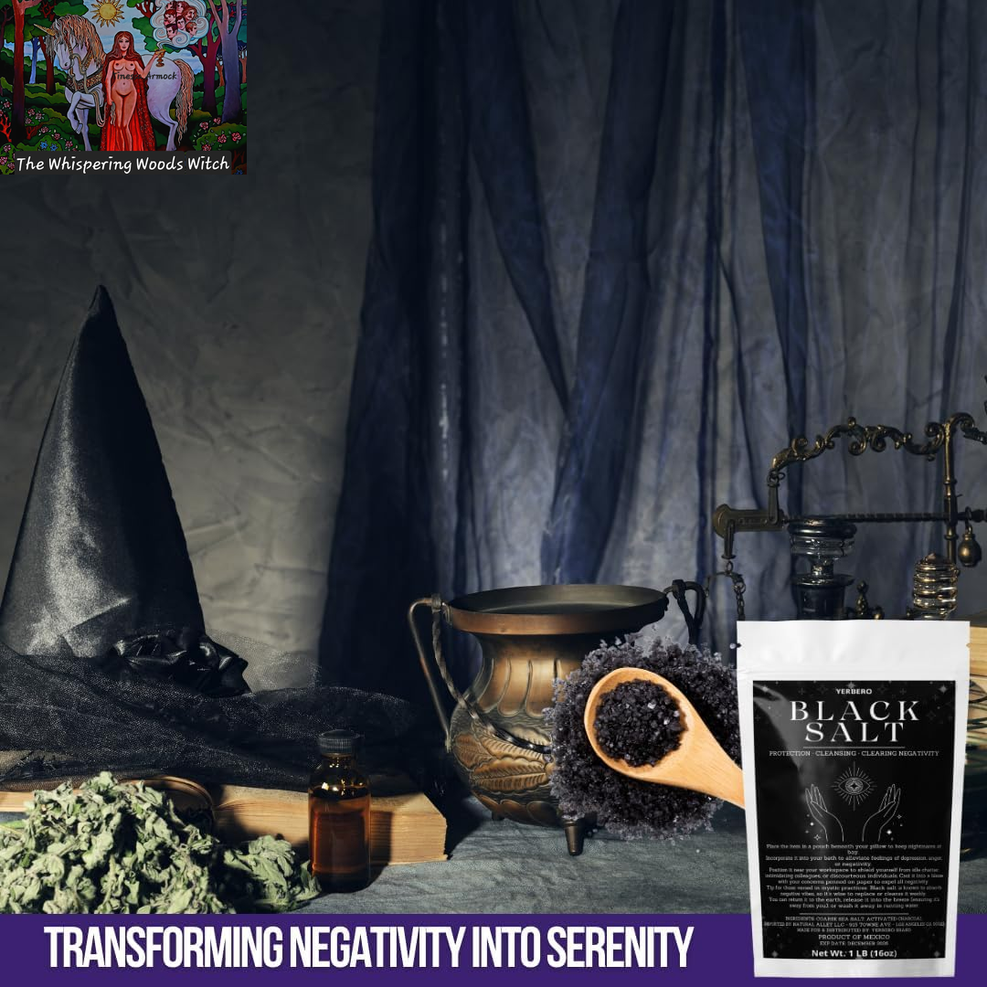 Black Salt for Protection 2Oz (56G) - Sal Negra - Essential Wiccan & Witchcraft Supplies for Rituals, Spells, and Purification - Premium Sal Negra for Brujeria, Spiritual Cleansing.