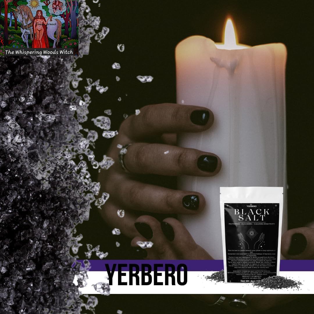 Black Salt for Protection 2Oz (56G) - Sal Negra - Essential Wiccan & Witchcraft Supplies for Rituals, Spells, and Purification - Premium Sal Negra for Brujeria, Spiritual Cleansing.