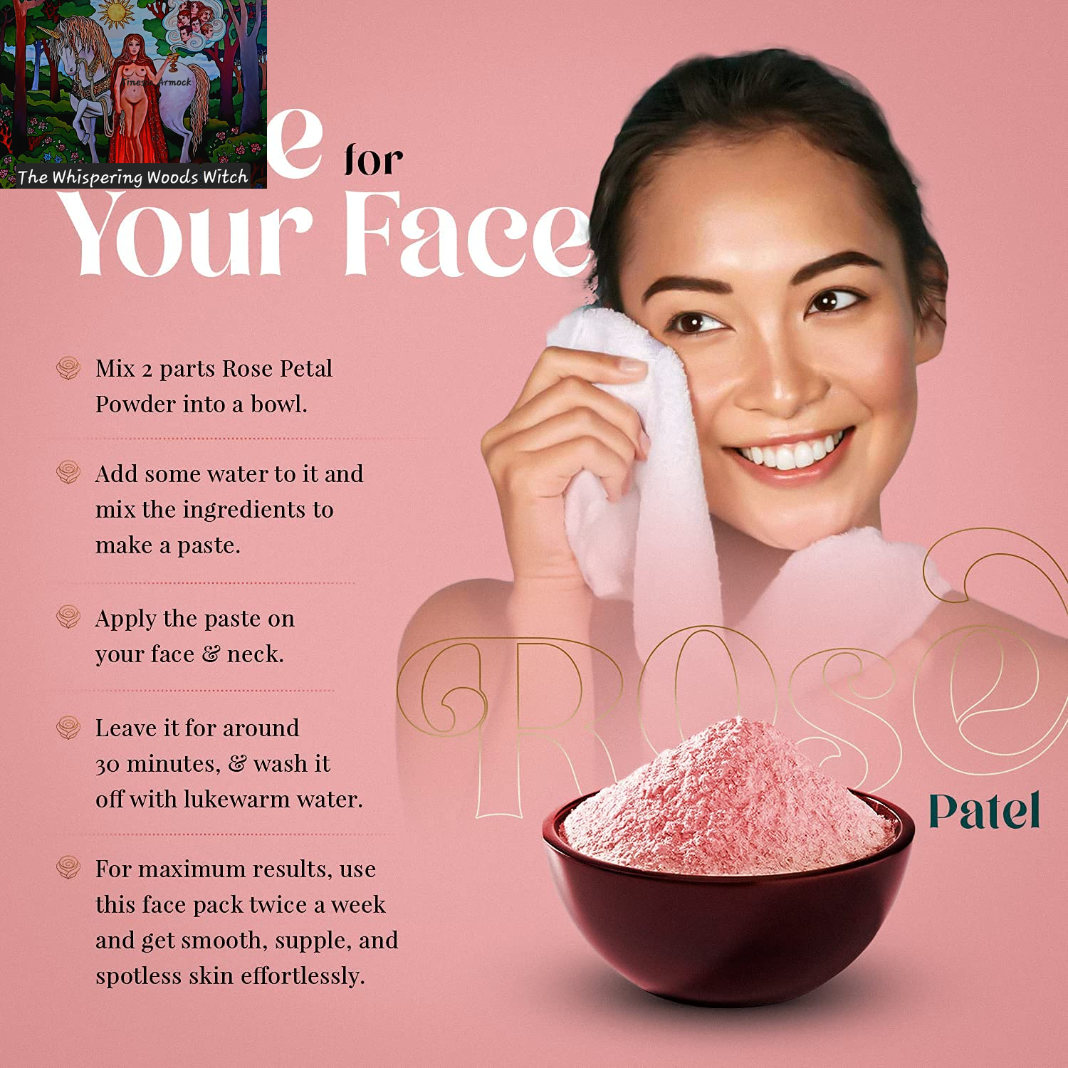 Rose Petal Powder for Facial/Hair Mask Formulation, Skin 100% Organic | 100 Grams (3.53 Ounces)| Henna Cosmetics