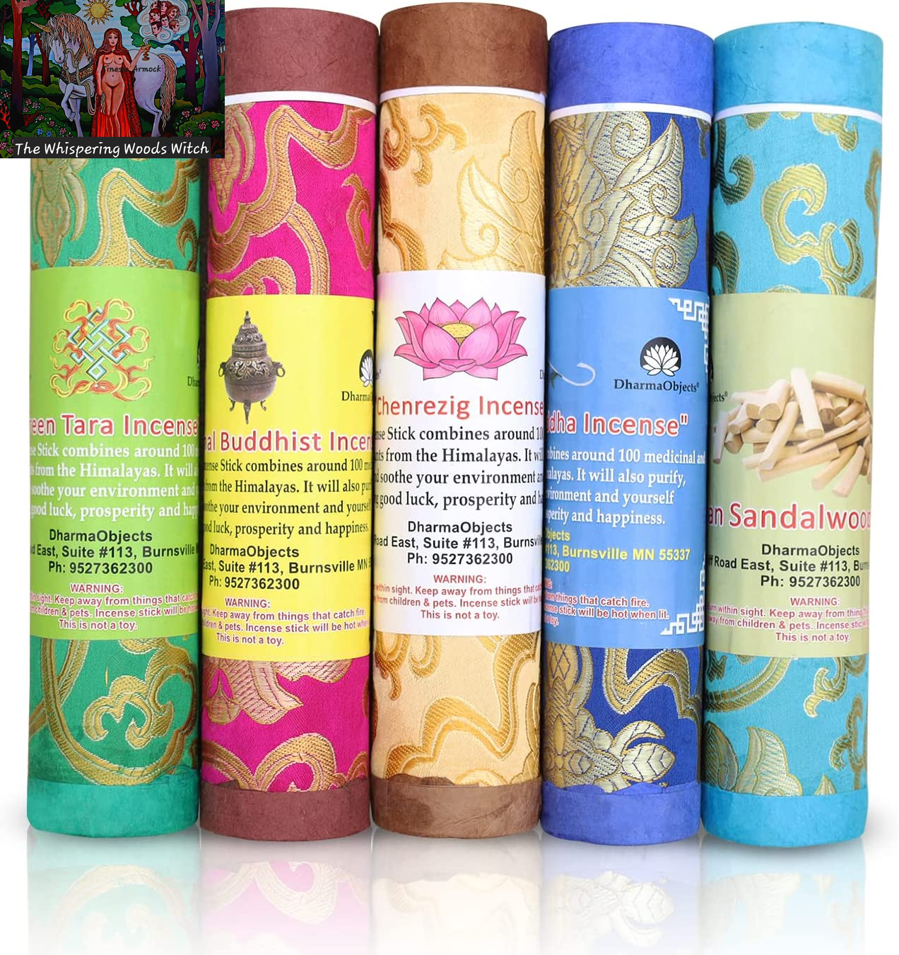 5 Packs Variety Tibetan Spiritual and Medicinal Incense Sticks