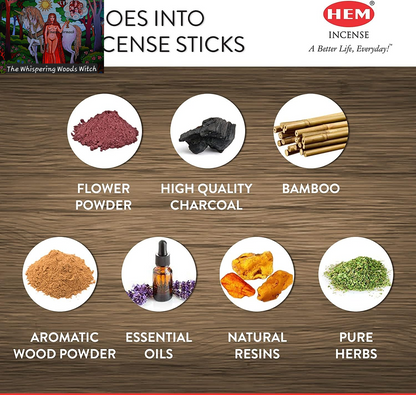 Palo Santo Rose Natural Masala Cleansing Incense Sticks - 12 Packets (15G Each)