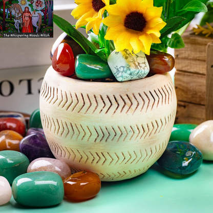 3Lbs Tumbled Crystals Bulk Polished Rocks Stones Healing Crystals and Stones for Tumbling Assorted Gemstone for Jewelry Making Healing Meditation Spiritual and Decor 15MM