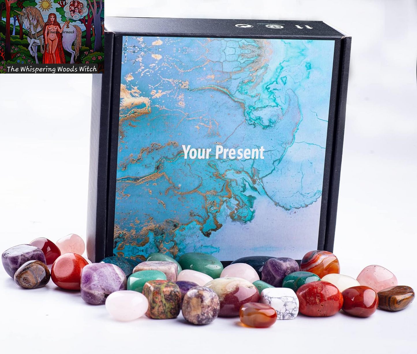 3Lbs Tumbled Crystals Bulk Polished Rocks Stones Healing Crystals and Stones for Tumbling Assorted Gemstone for Jewelry Making Healing Meditation Spiritual and Decor 15MM