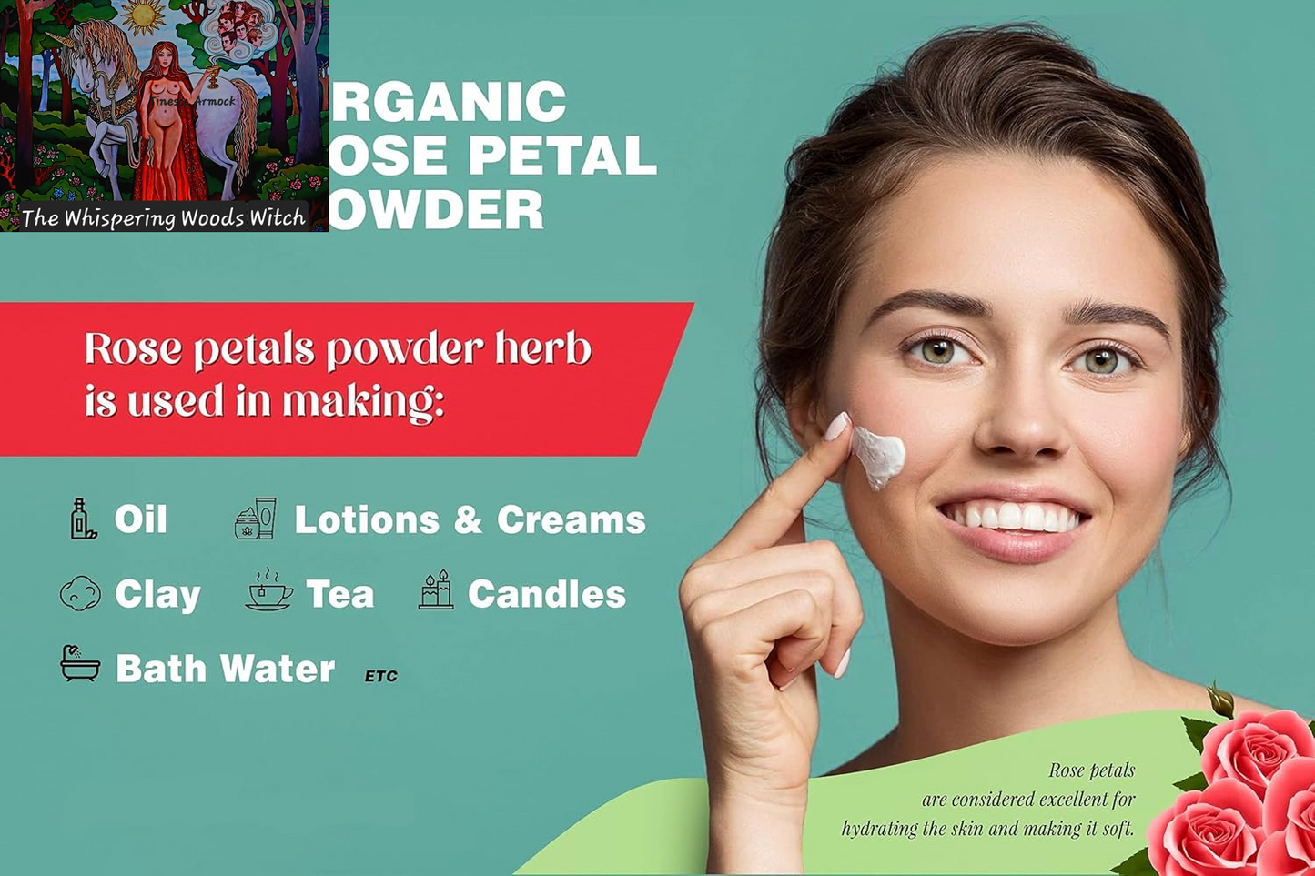 Rose Petal Powder for Facial/Hair Mask Formulation, Skin 100% Organic | 100 Grams (3.53 Ounces)| Henna Cosmetics