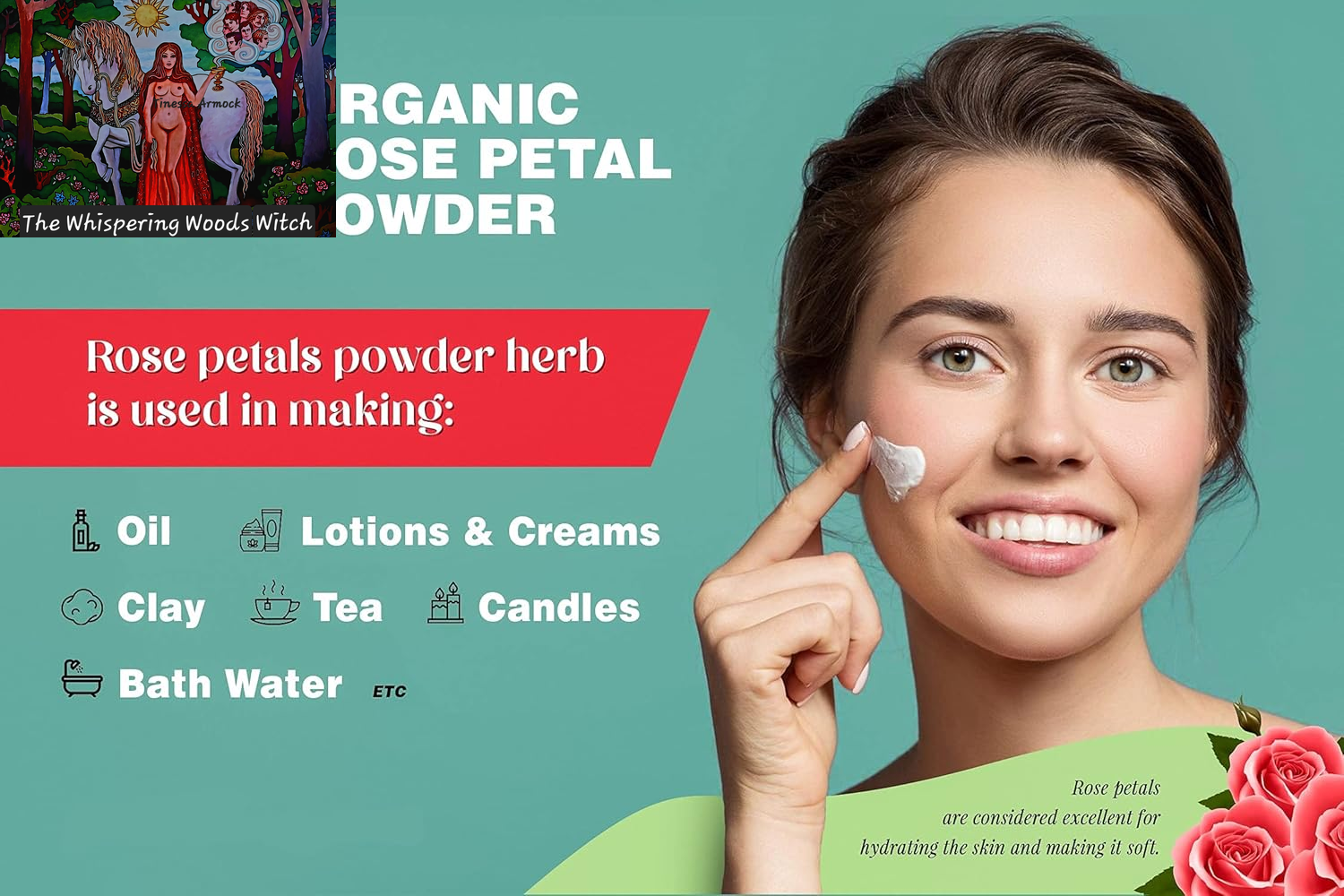 Rose Petal Powder for Facial/Hair Mask Formulation, Skin 100% Organic | 100 Grams (3.53 Ounces)| Henna Cosmetics