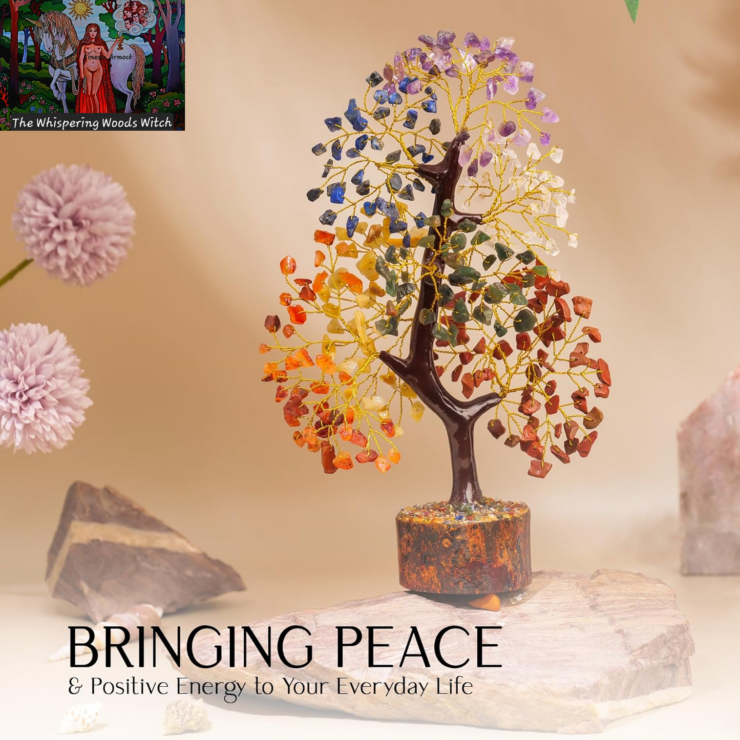 7 Chakra Tree of Life, Crystals and Healing Stones, Crystal Tree of Life, Gemstone Tree, House Warming Gifts New Home, Healing Crystals, Birthday Gifts for Women, New Home Gift Ideas, Return Gifts