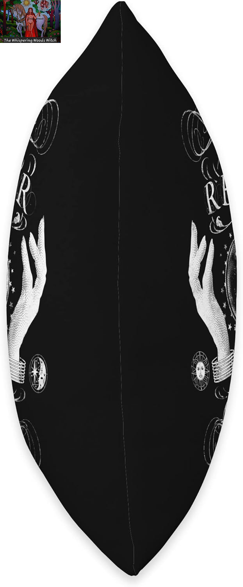 Fortune Teller Tarot Reading Moon Phase Throw Pillow