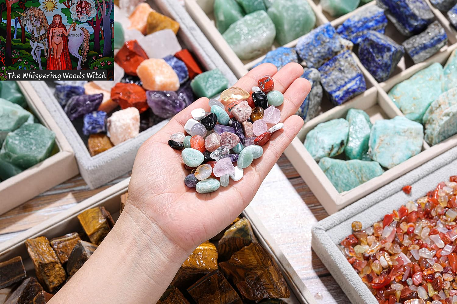 Assorted Healing Stones Crystals Bulk Tumbled Polished Stone Chips Natural Chakra Quartz Crystal Gemstones for Reiki Meditation Therapy Beginners Home Decor Christmas Gift