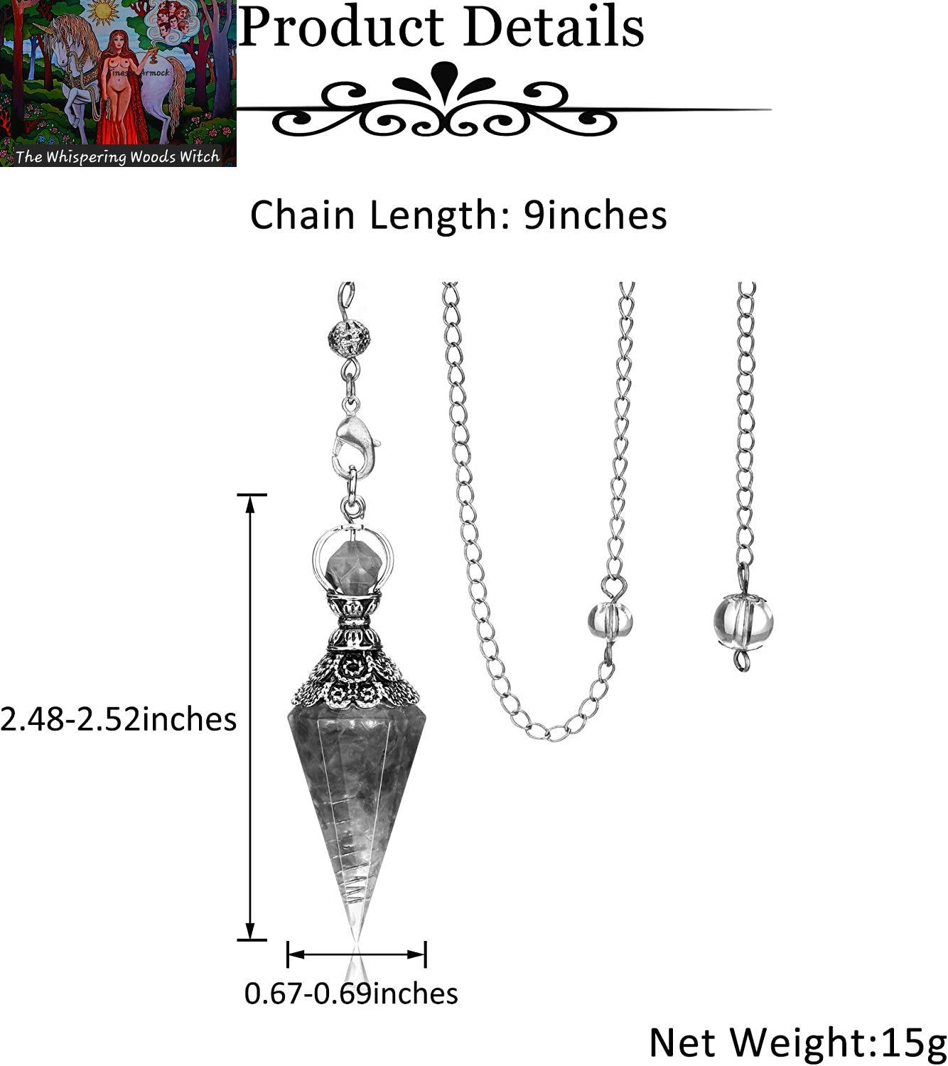 Natural Lapis Lazuli Healing Crystal Dowsing Pendulum Reiki Gemstone Chips Orgone Pendulum 6 Faceted Hexagonal Pointed Resin Spiritual Pendant for Divination, Wicca, Energy Balancing