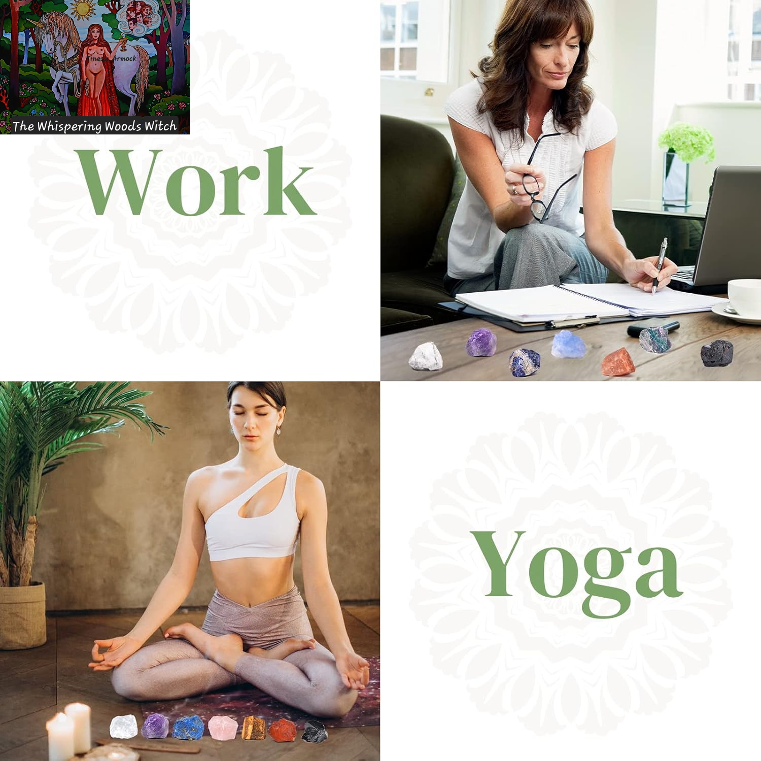 31Pcs Real Crystals and Healing Stones with Crystal Necklace, Crystals for Beginners with Guide, 21 Real Healing Chakra Stones, Rose Quartz