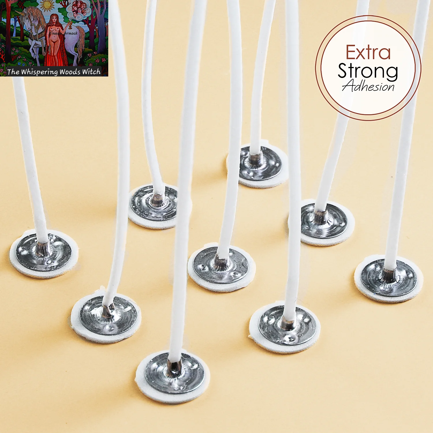 Natural Soy Candle Wax for Candle Making with DIY Candle Making Supplies, 100 Cotton Wicks, 2 Metal Centering Devices and 100 Glue Dots, 5 Lbs Soy Wax Flakes