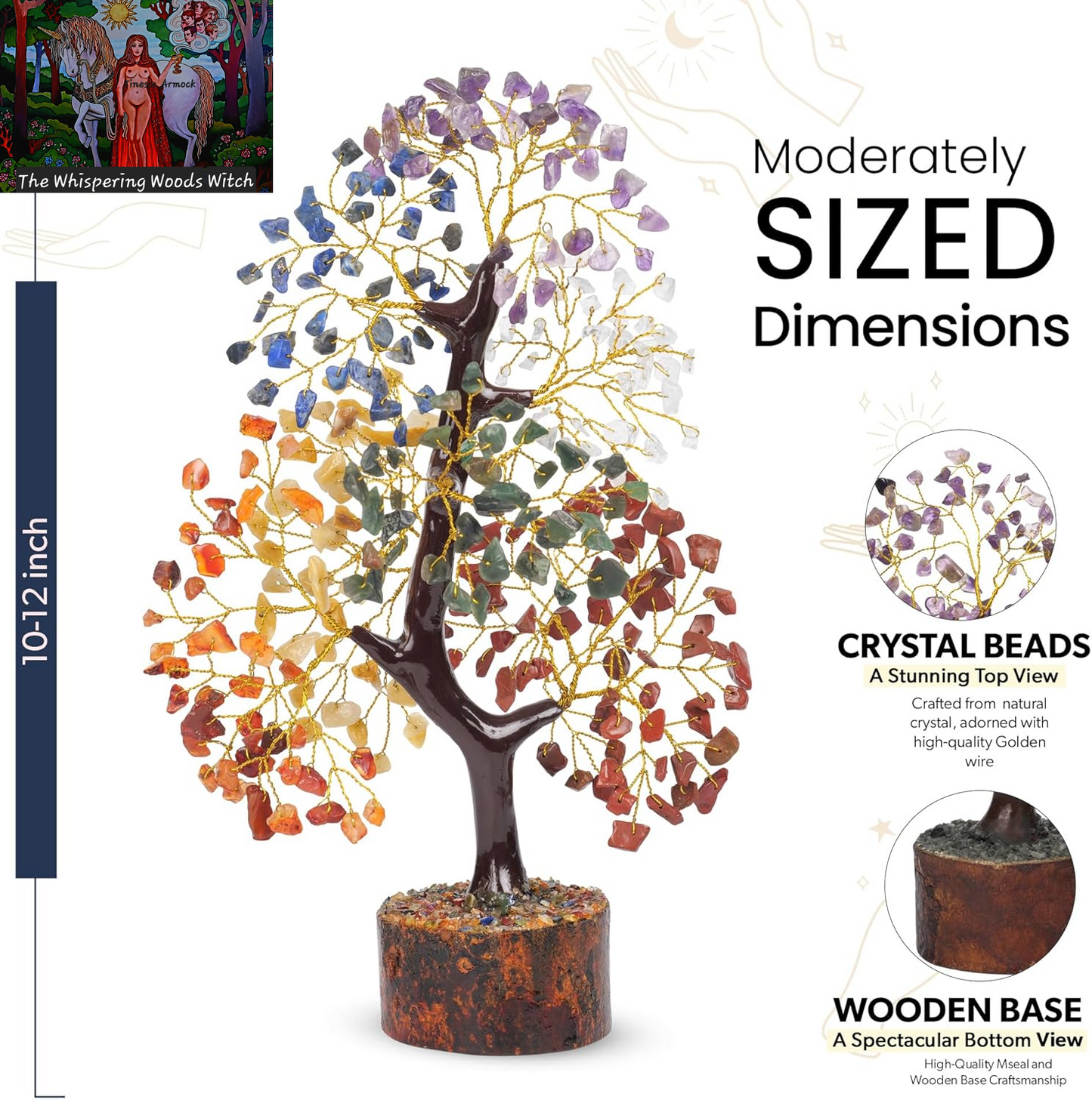 7 Chakra Tree of Life, Crystals and Healing Stones, Crystal Tree of Life, Gemstone Tree, House Warming Gifts New Home, Healing Crystals, Birthday Gifts for Women, New Home Gift Ideas, Return Gifts